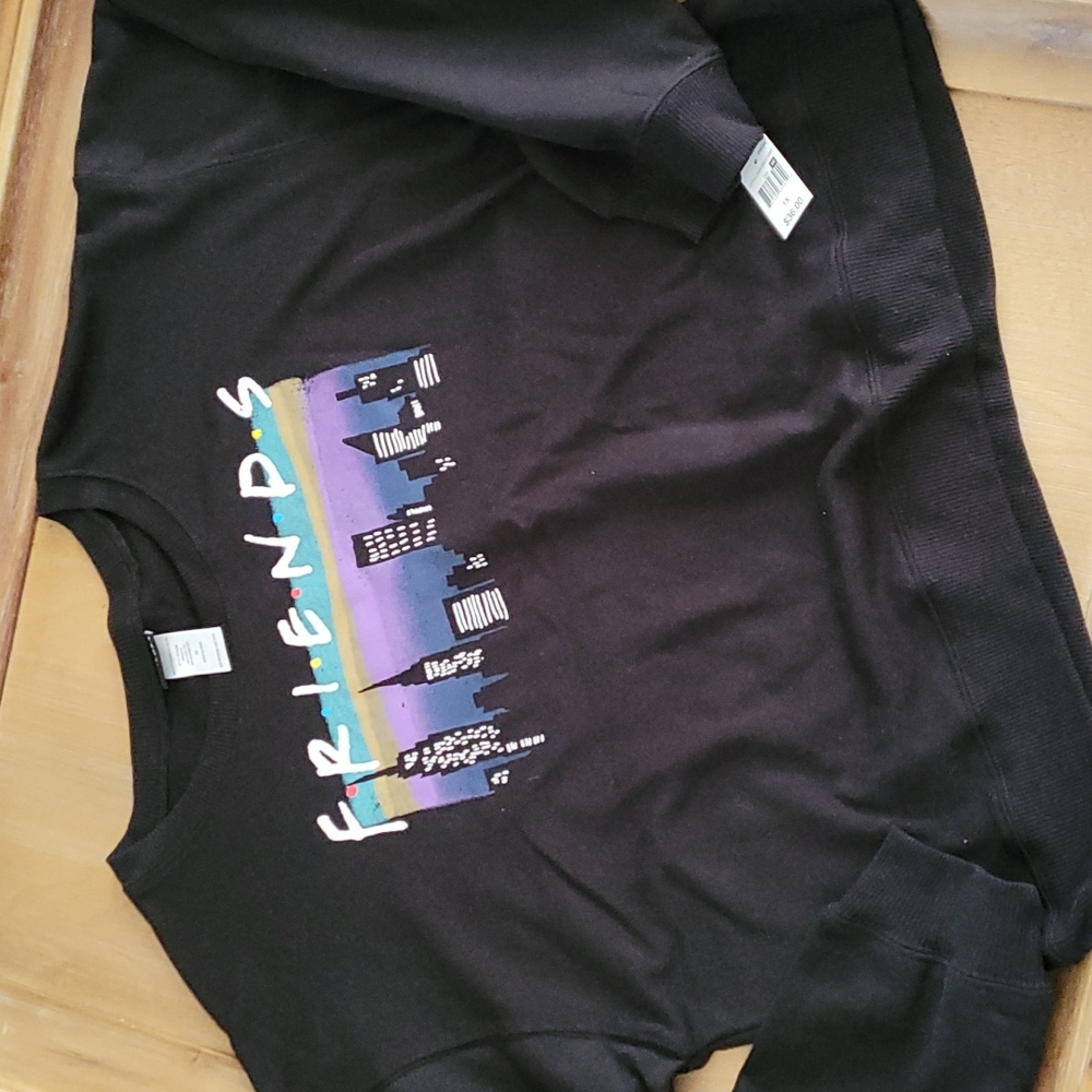 Friends Black Plus Sweatshirt Size 1X NWT